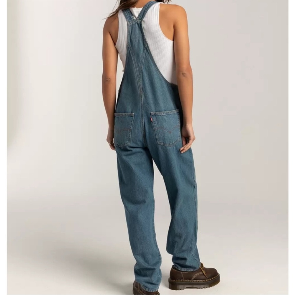 Levi’s Vintage Overalls Women’s XL Fresh Perspective Denim Relaxed Fit - Picture 4 of 13